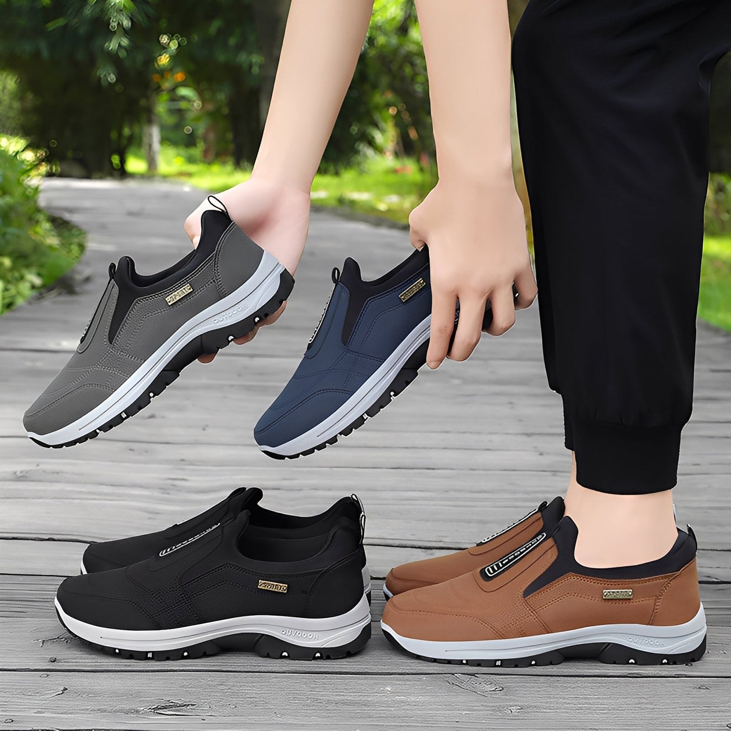 Cyril - Bequeme Herrenschuhe aus luftdurchlässigem Netz