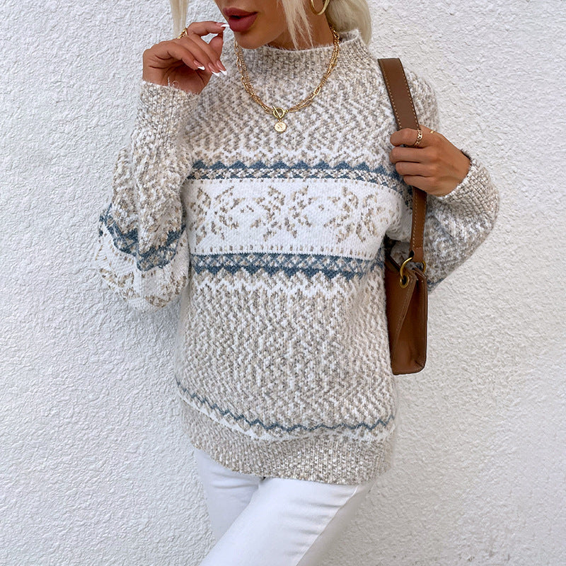 Sabrina - Klassischer Damenpullover mit Muster