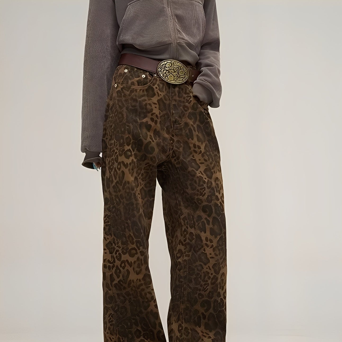 Felecia - Modische, bedruckte weite Damenjeans