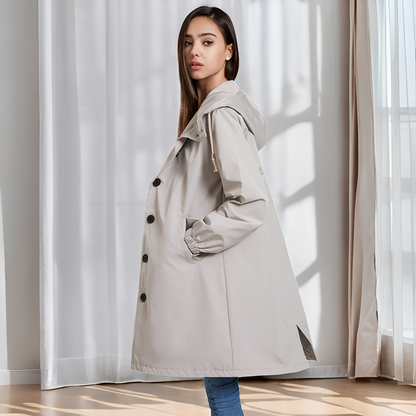 Vivyan - Bequeme wasserdichte Jacke für Damen mit Kapuze