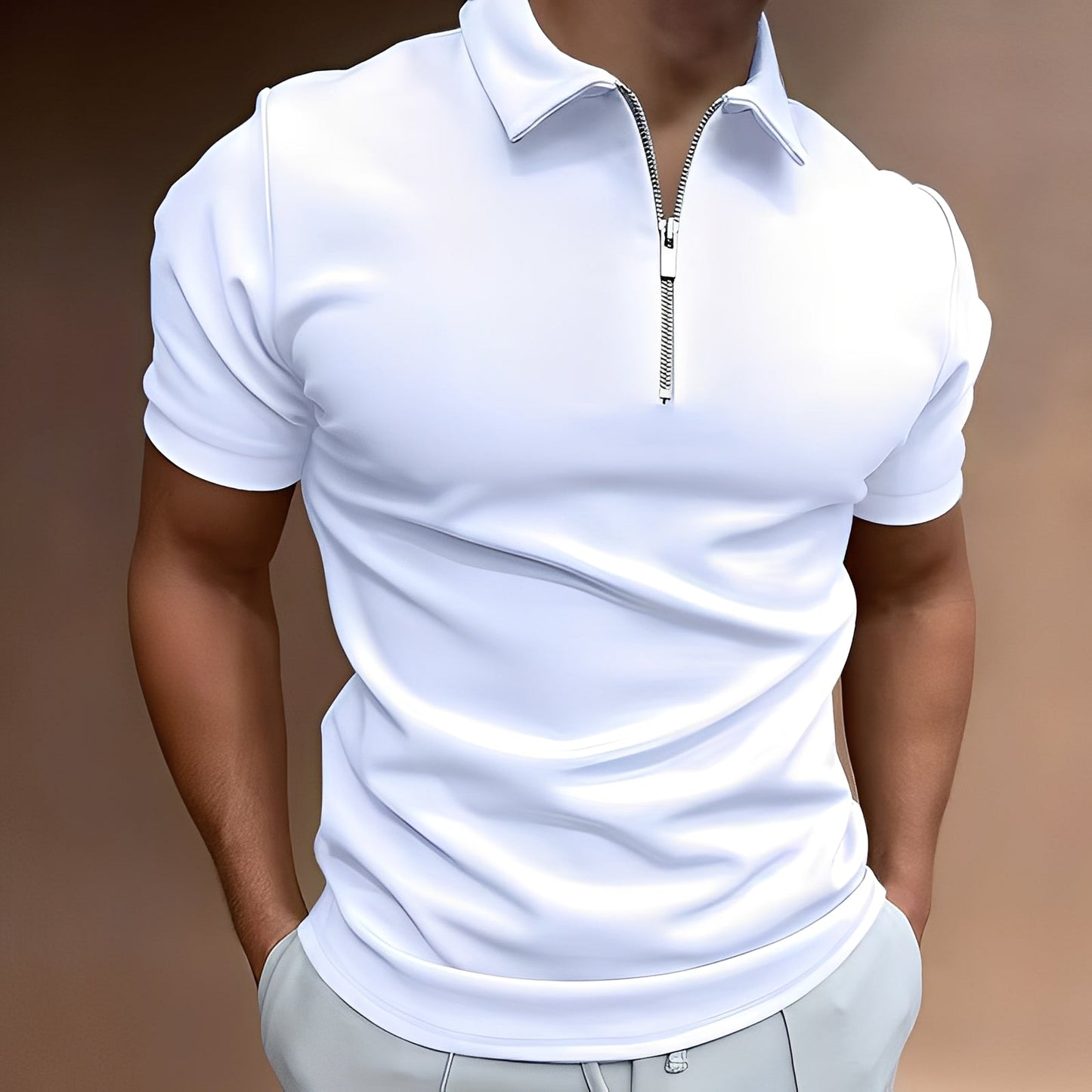 Hubert - Stilvolles Polohemd mit Zipper für Herren