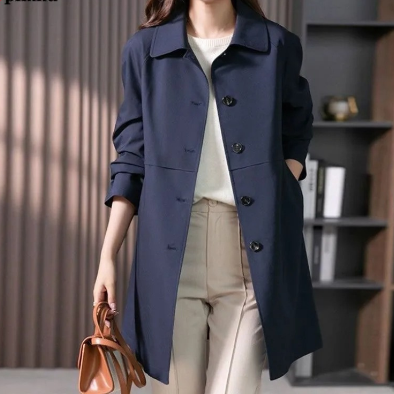 Elise – Kurzer Trenchcoat mit einem Knopf