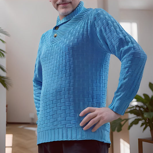 Branson - Bequemer Herrenpullover mit hohem Kragen