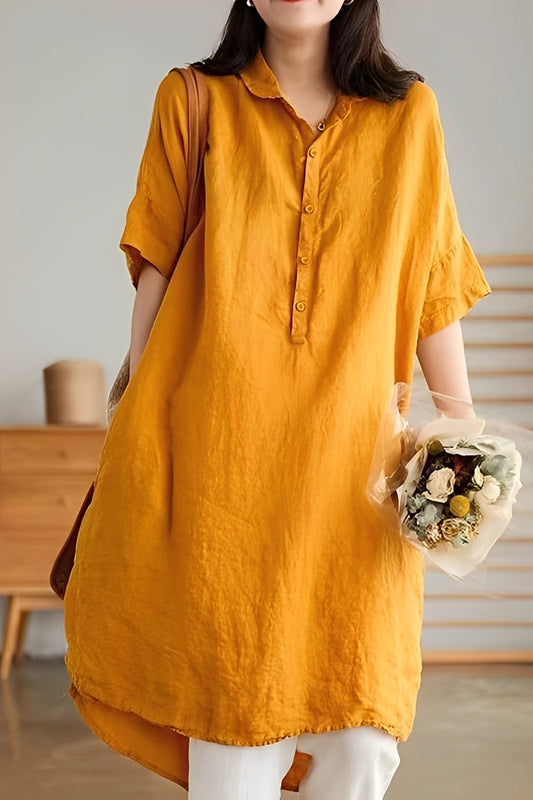 Krystina - Leichtes Damenkleid aus Leinen