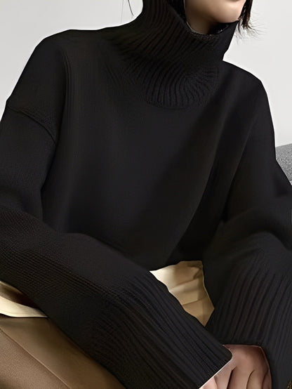 Yvette - Damen Rollkragenpullover aus leichtem Kaschmir