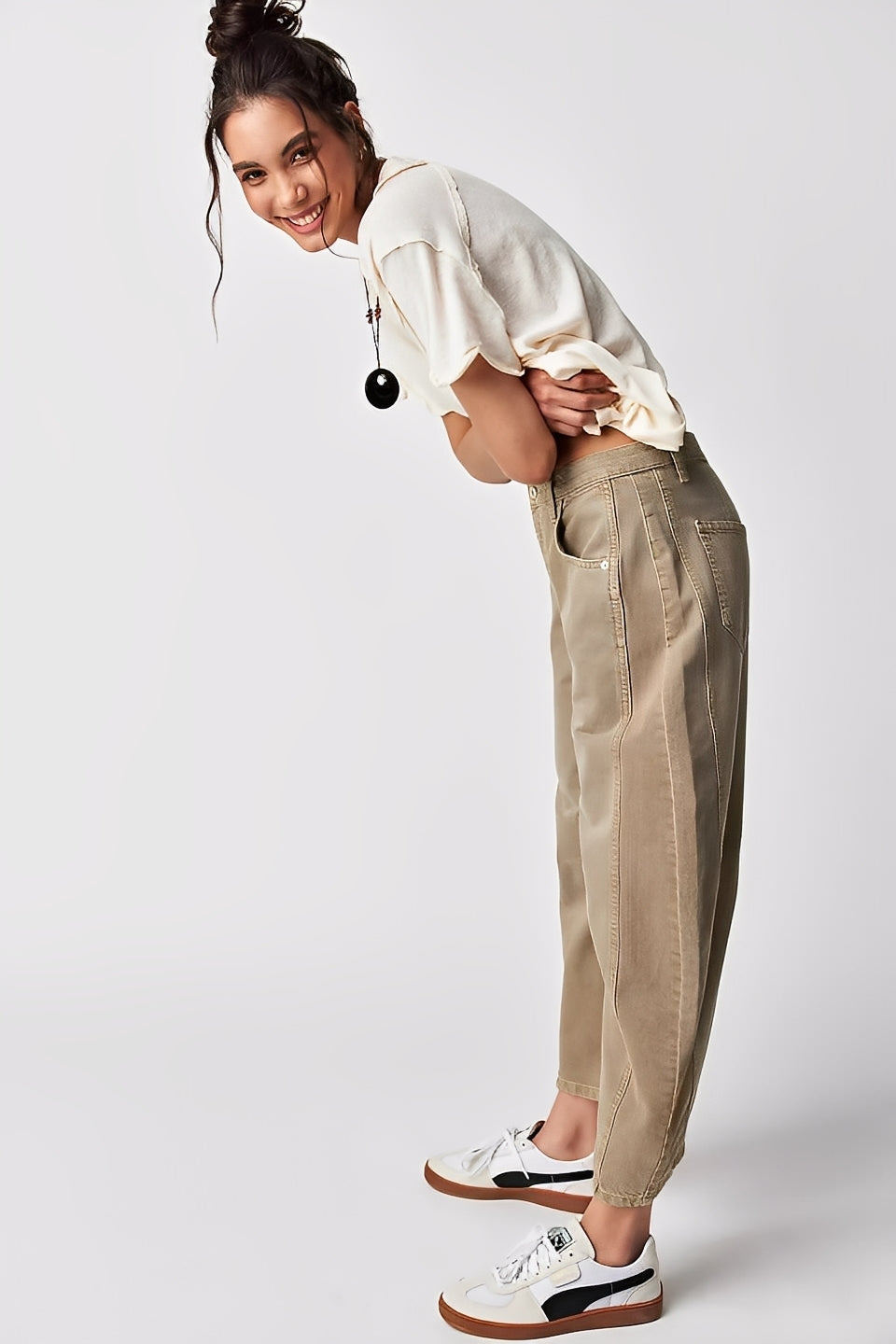 Adrienne - Klassische, weit geschnittene Barrel-Jeans für Damen