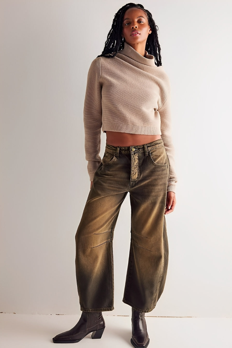 Adrienne - Klassische, weit geschnittene Barrel-Jeans für Damen