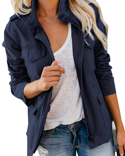 Rachyl - Bequeme Damen-Jeansjacke mit Reißverschluss