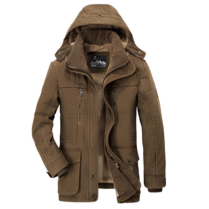 Tyrone - Herrenjacke, warm und dick mit Kapuze