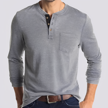Dashiell - Bequemes Herren-Langarmshirt