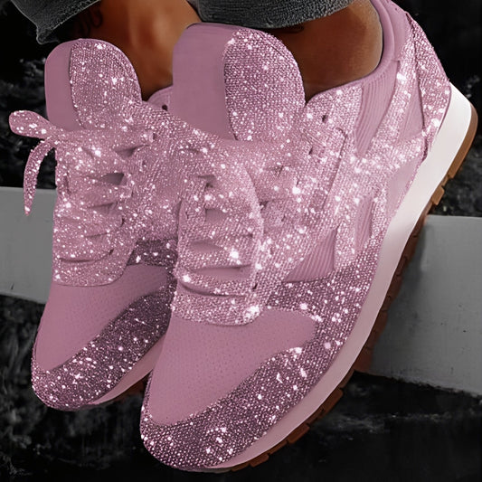 Kaycee - Glänzende und bequeme Muffin-Sneaker für Damen