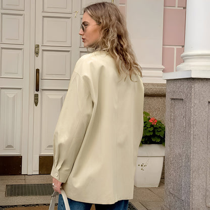 Eireen - Modische, locker geschnittene Damenjacke mit Polokragen