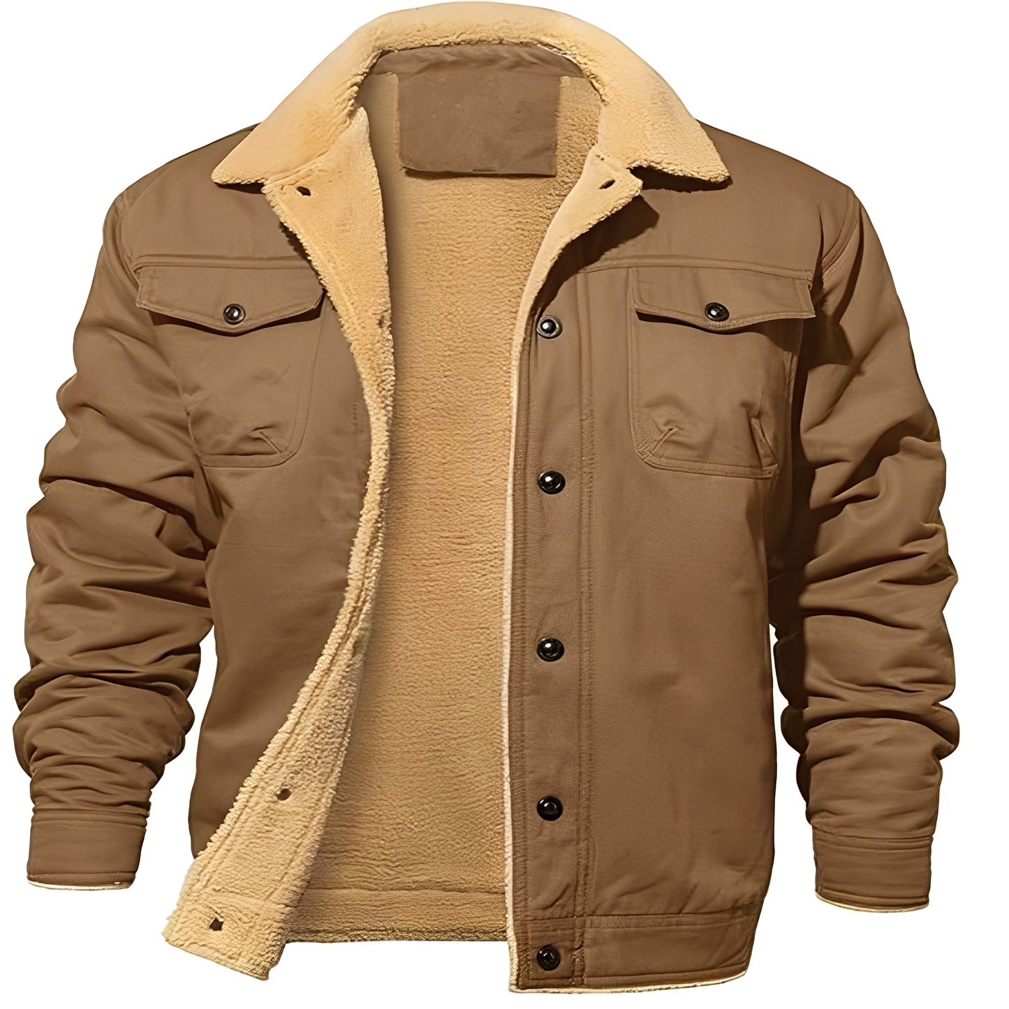Dillon - Gemütliche Herrenjacke aus Fleece-Twill
