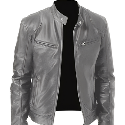 Crawford - Modische, schmal geschnittene Herrenlederjacke