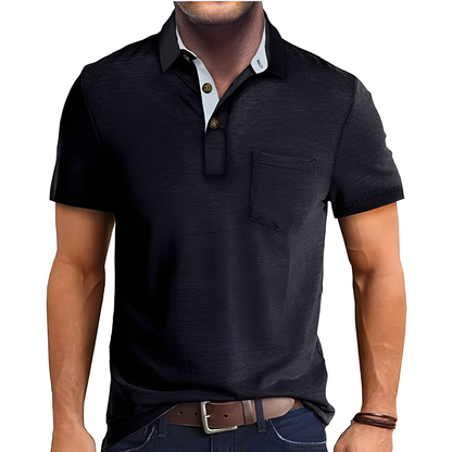 Abner - Klassisches Männer-Poloshirt mit kurzen Ärmeln