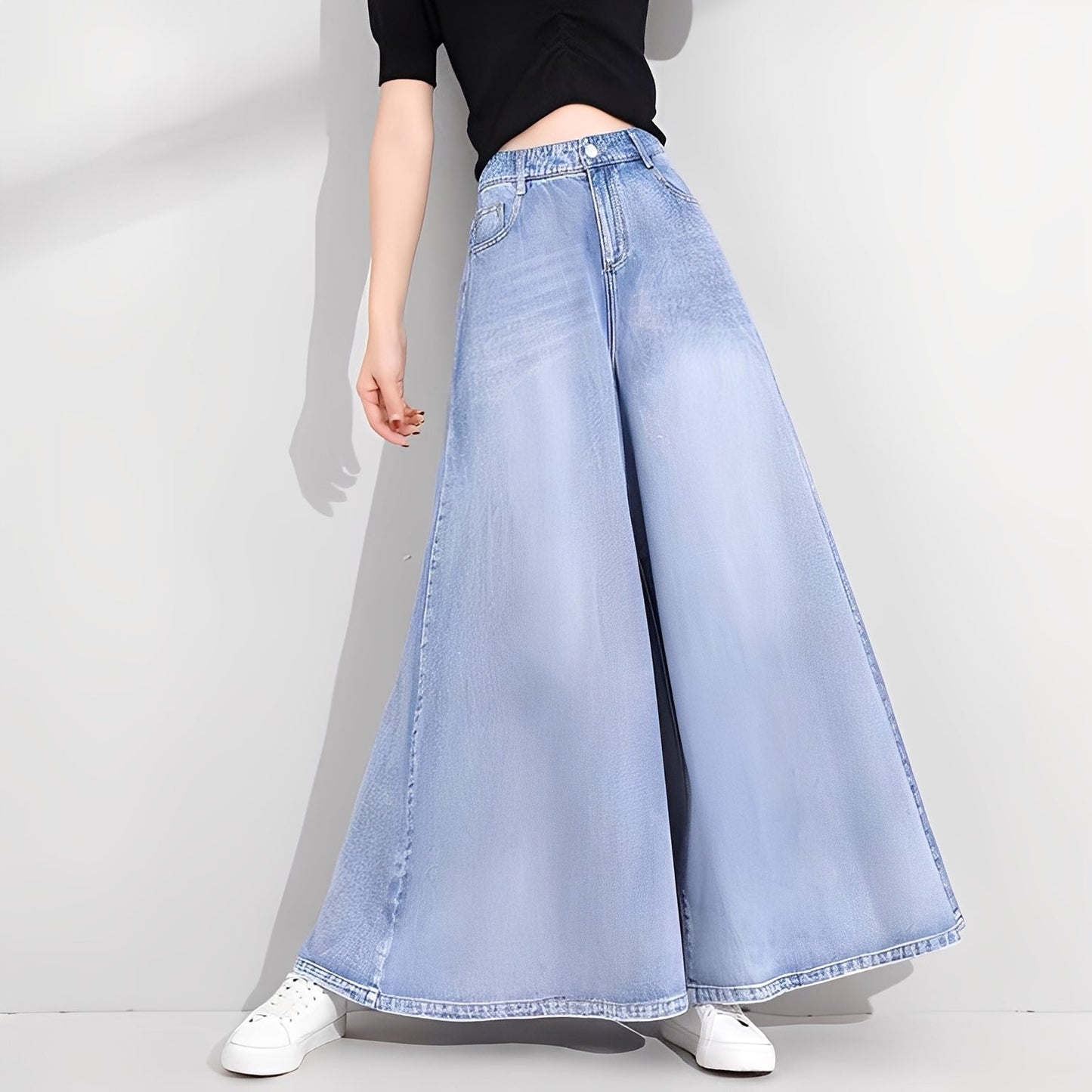 Isabelle - Modische Damenjeans mit weitem Bein