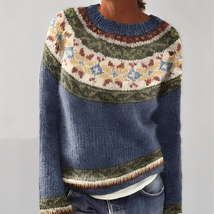 Heather - Klassischer Damenpulli mit Muster
