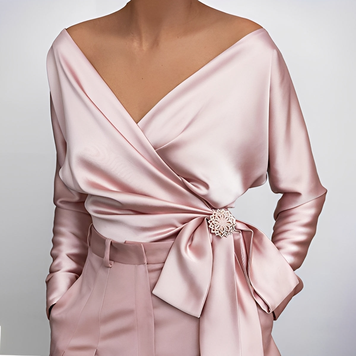 Evalyn - Elegante Seidenbluse für Damen
