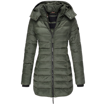 Jazmine - Eleganter, warmer Damenmantel mit Innenfutter