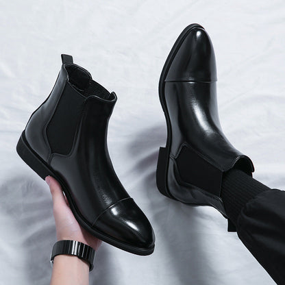 Kennith - Modische und bequeme Chelsea-Lederstiefel für Herren