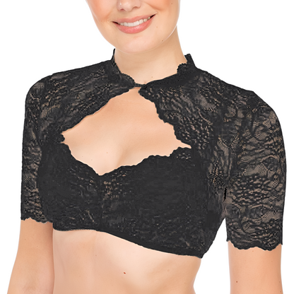 Daniella - Traditionelle Oktoberfest-Bluse mit Spitze für Damen