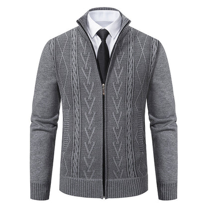 Stafford - Elegante Herren-Strickjacke mit Reißverschluss