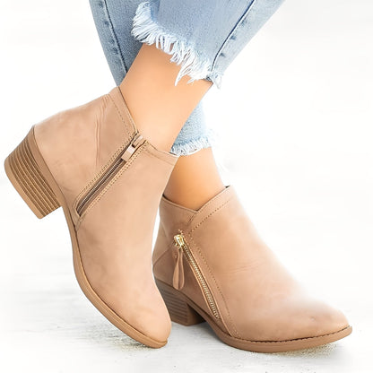 Mirabelle - Trendige Damenstiefel mit Reißverschluss
