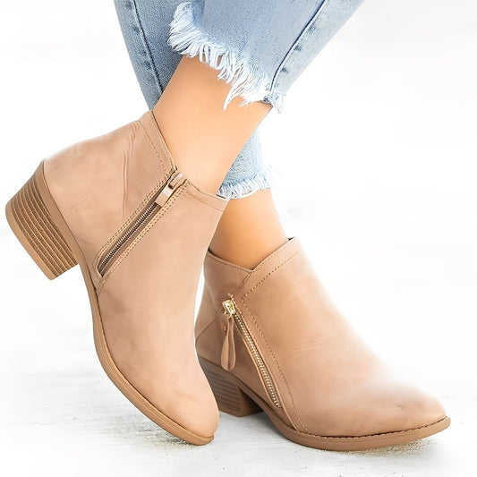Mirabelle - Trendige Damenstiefel mit Reißverschluss