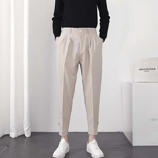 Micheal - Moderne, bequeme, locker geschnittene Herrenhose