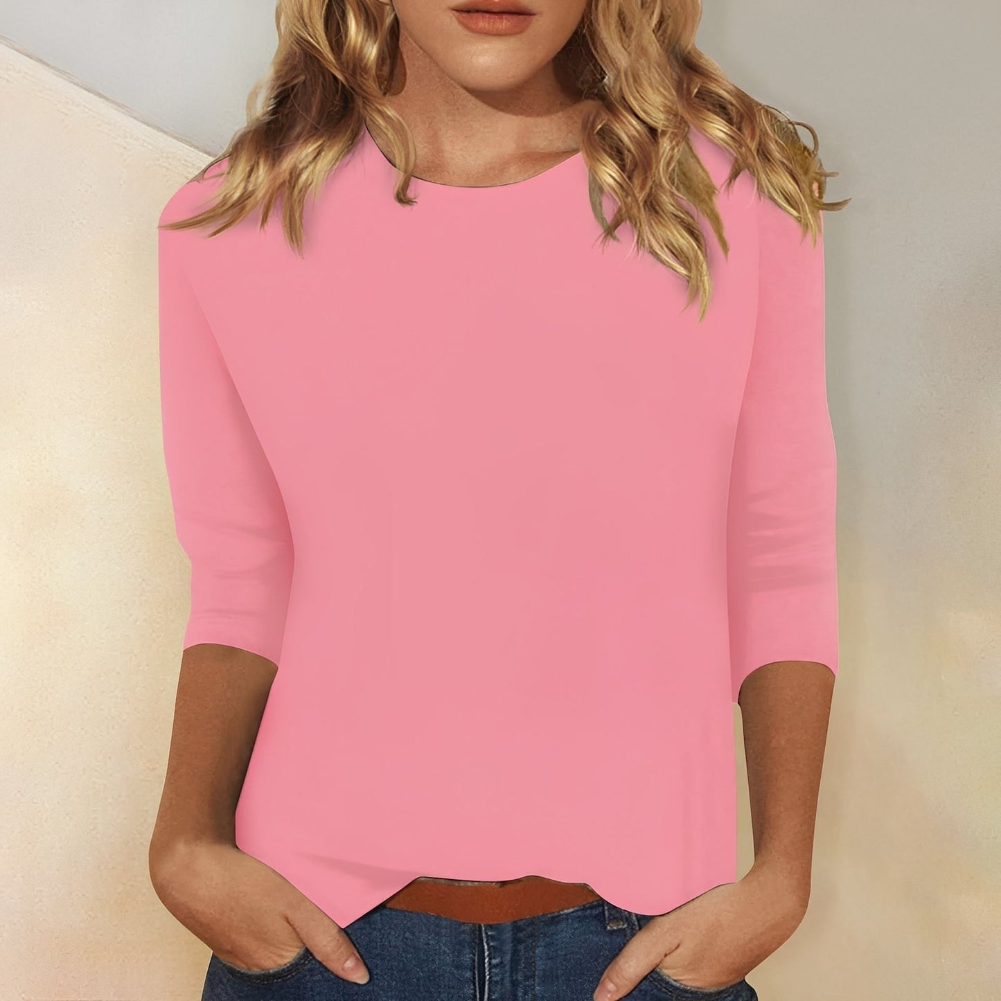 Louisa - Lässiges, einfaches Damen-Langarmshirt