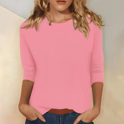 Louisa - Lässiges, einfaches Damen-Langarmshirt