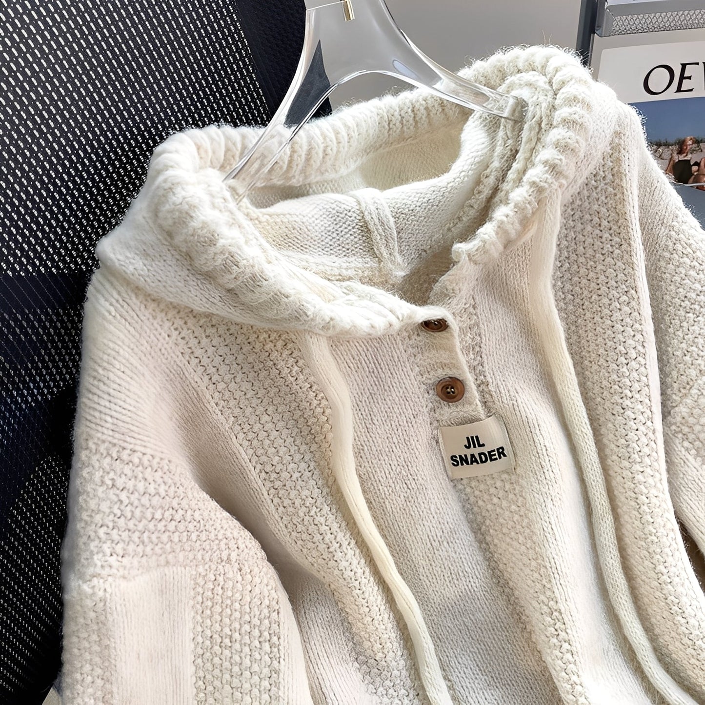 Haylee - Bequemer Damen-Pullover mit Knöpfen