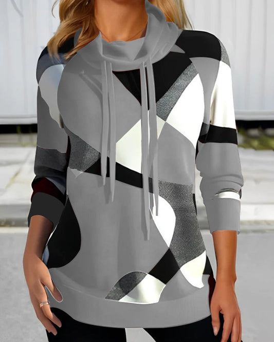 Gabrielle - Gemütlicher Damen-Hoodie mit Farbmuster-Design