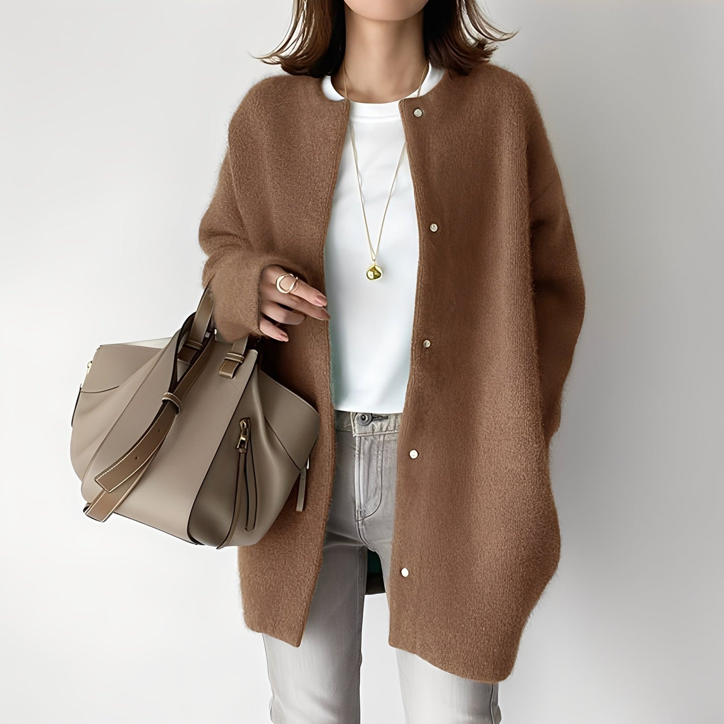 Dahlia - Eleganter, locker geschnittener Damen-Cardigan