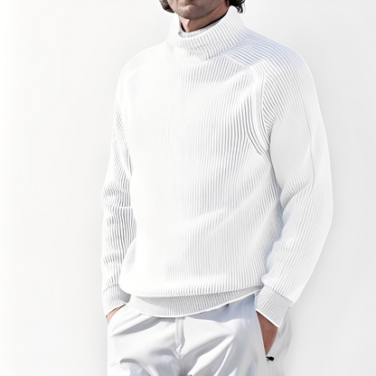 Jarrett - Herren-Kaschmirpullover mit hohem Ausschnitt