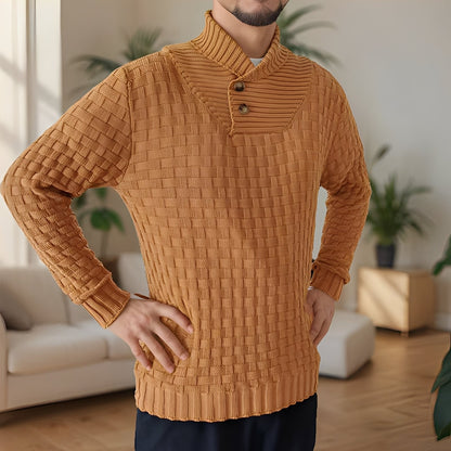 Branson - Bequemer Herrenpullover mit hohem Kragen