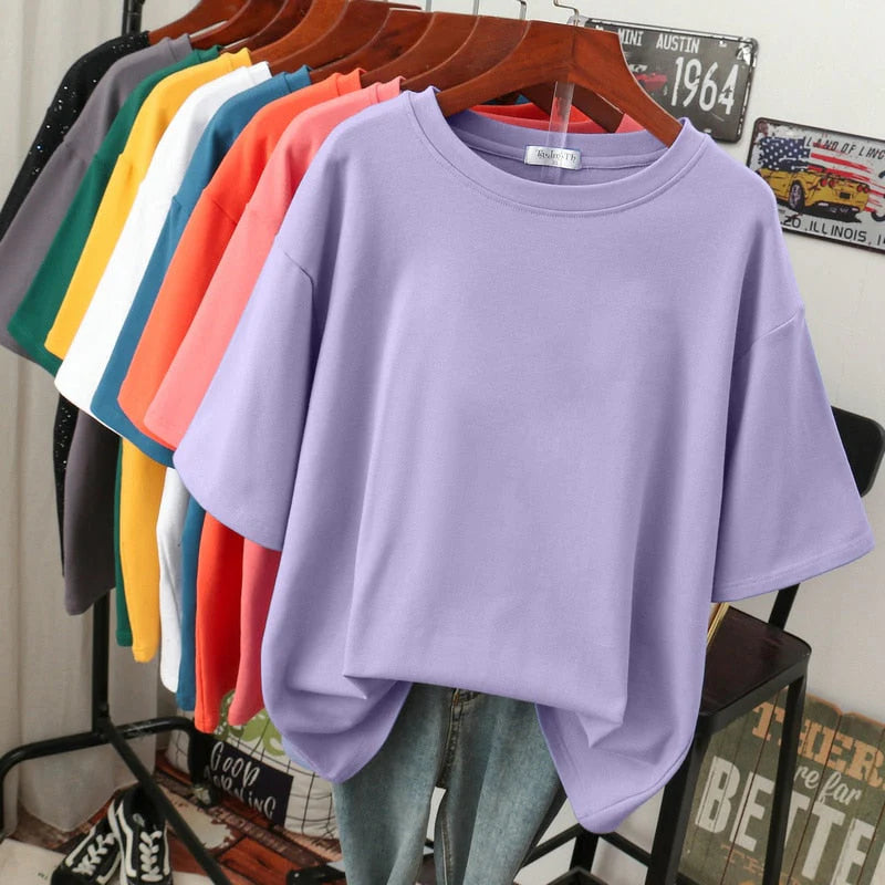 Arabella - Bequemes, lässiges Damen Baumwoll-T-Shirt