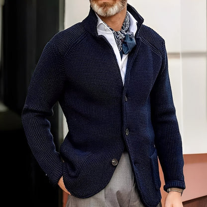 Kayden - Modischer Herren-Cardigan mit hohem Kragen