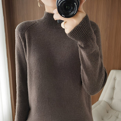 Ulyssa - Eleganter Damen-Kaschmir-Turtleneck-Pullover