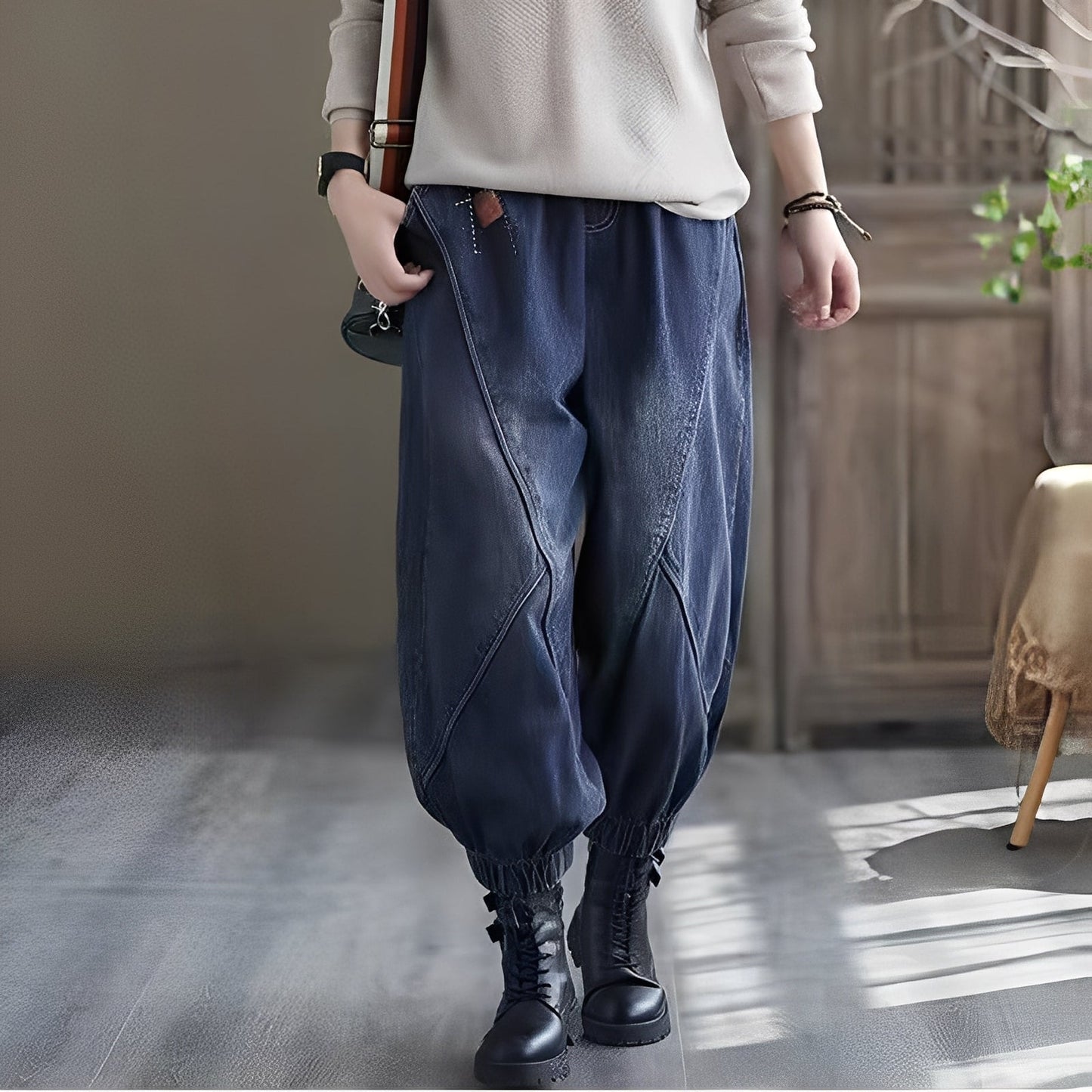 Shyanne - Klassische Damenjeans mit elastischem Taillenbund