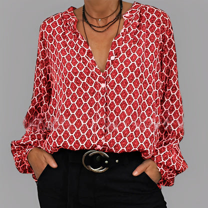 Angelle - Bequeme, locker sitzende Damenbluse