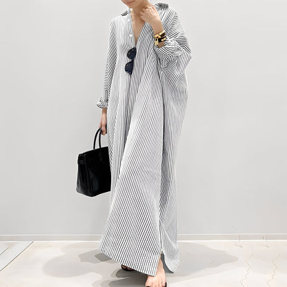 Davida - Lässiges Damenhemdkleid mit Streifen