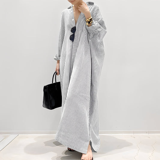 Davida - Lässiges Damenhemdkleid mit Streifen