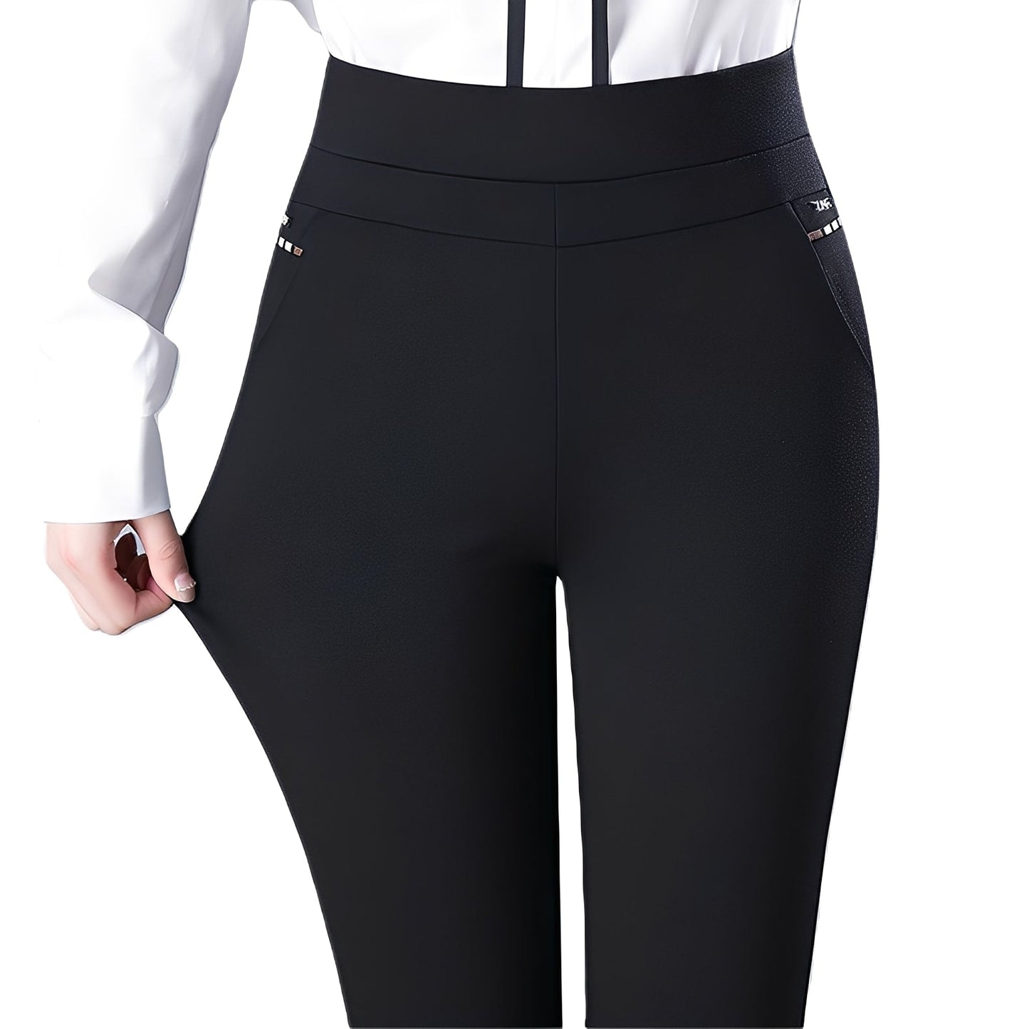 Wenda - Damenhose mit hohem Bund und dehnbarem Taillenbereich