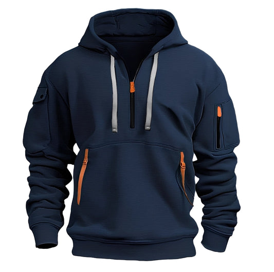 Burton - Männer-Hoodie mit halbem Reißverschluss