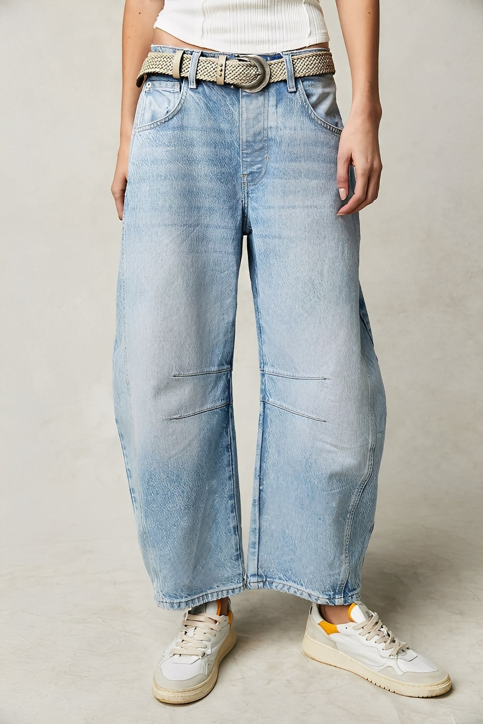 Adrienne - Klassische, weit geschnittene Barrel-Jeans für Damen