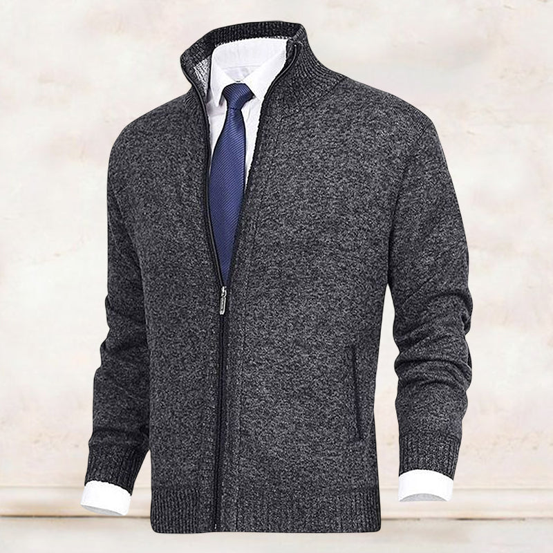 Saber – Strickjacke mit Stehkragen