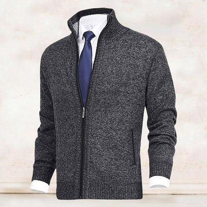 Saber – Strickjacke mit Stehkragen
