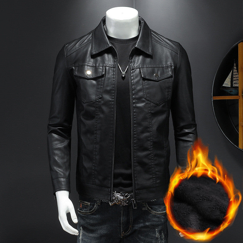 Nelson - Moderne Bikerjacke aus Leder für Herren