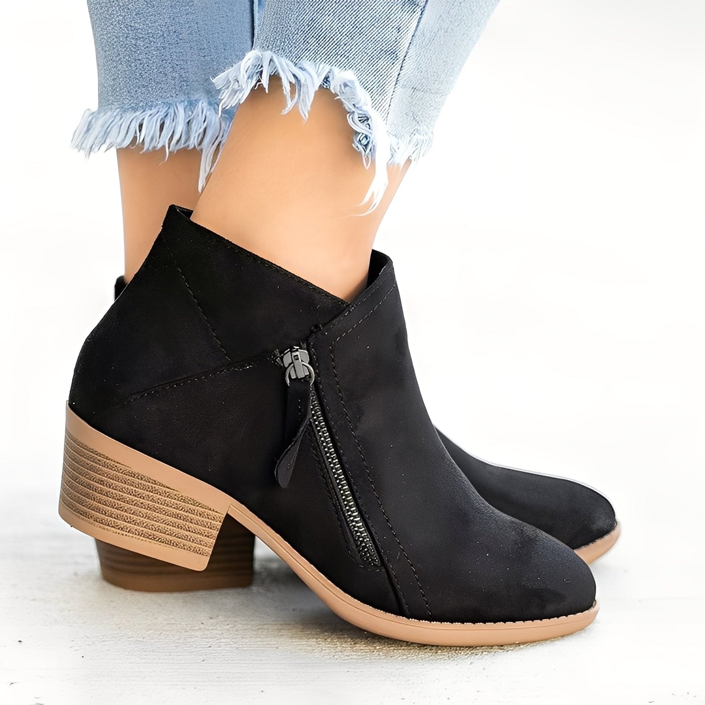 Mirabelle - Trendige Damenstiefel mit Reißverschluss